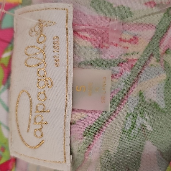 PAPPAGALLO Erika Flutter Sleeve Tropical Mini Dress Sz S NWOT - Picture 5 of 8